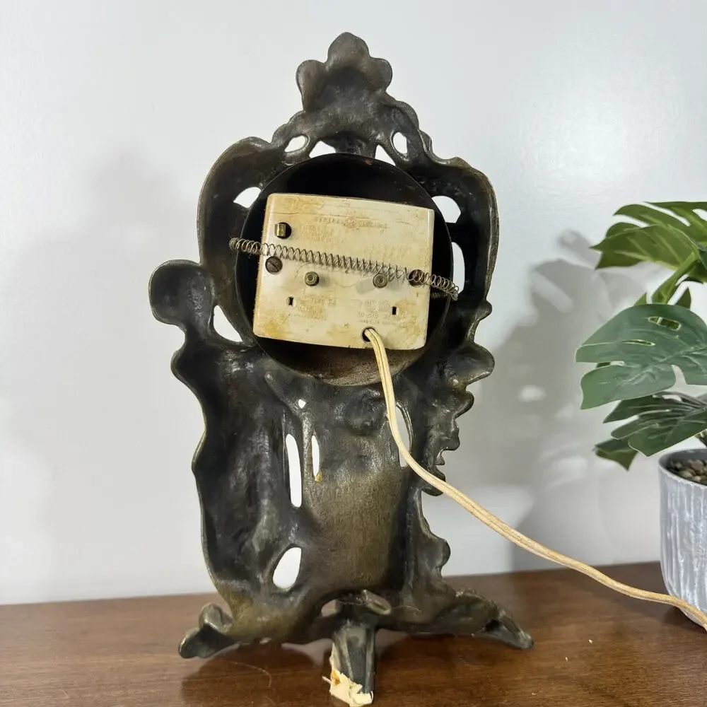 Vintage General Electric GE Art Nouveau Style Lighted Dial Electric Clock